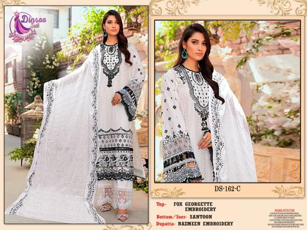 Dinsaa 162 Embroidery Pakistani Salwar Suits Collection